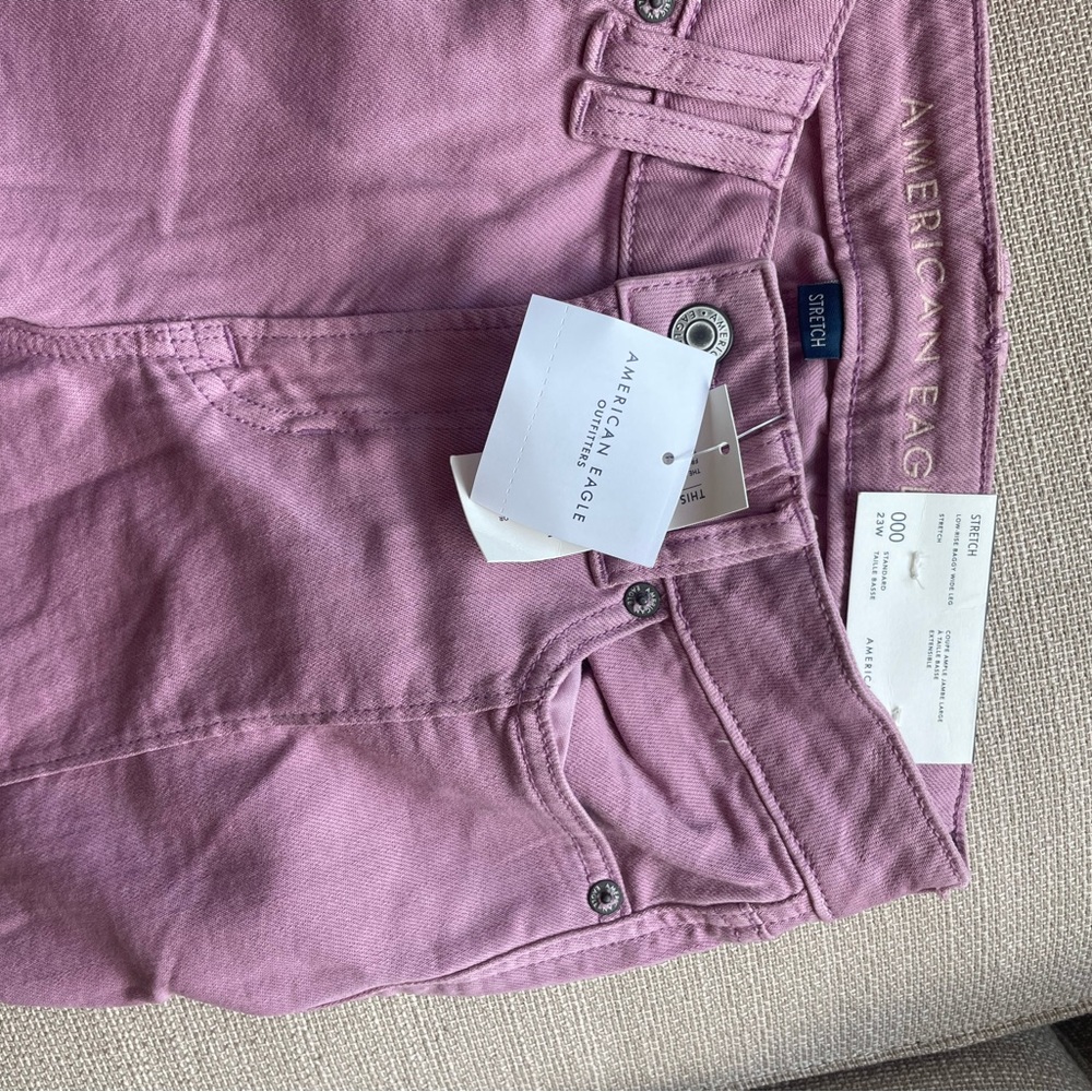 Stretch Denim Wide Leg Jeans - Picture 6 of 6